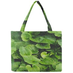 Layered Plant Leaves Iphone Wallpaper Mini Tote Bag by artworkshop