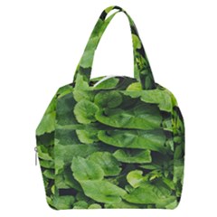 Layered Plant Leaves Iphone Wallpaper Boxy Hand Bag by artworkshop