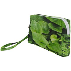 Layered Plant Leaves Iphone Wallpaper Wristlet Pouch Bag (small) by artworkshop