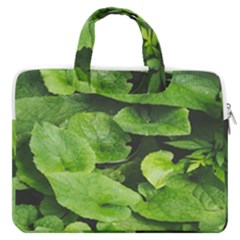 Layered Plant Leaves Iphone Wallpaper Macbook Pro 13  Double Pocket Laptop Bag by artworkshop