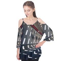 Leading lines a holey walls Flutter Tees