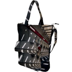 Leading Lines A Holey Walls Shoulder Tote Bag by artworkshop