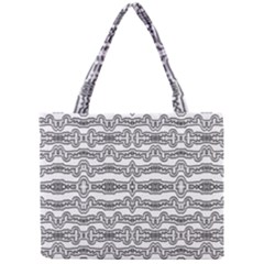 Black And White Tribal Print Pattern Mini Tote Bag by dflcprintsclothing