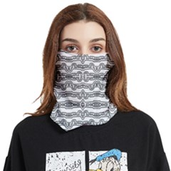 Black And White Tribal Print Pattern Face Covering Bandana (two Sides) by dflcprintsclothing