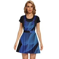 Abstract Blue Background Apron Dress