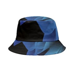 Abstract Blue Background Inside Out Bucket Hat