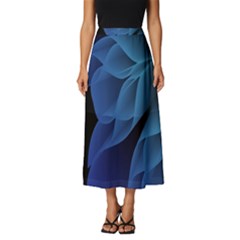 Abstract Blue Background Classic Midi Chiffon Skirt