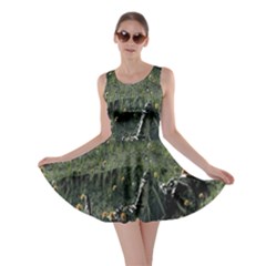 Astronaut Lying In Flowers Fantasy Skater Dress by artworkshop