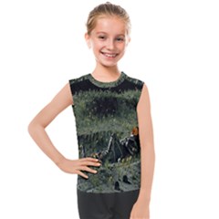 Astronaut Lying In Flowers Fantasy Kids  Mesh Tank Top by artworkshop