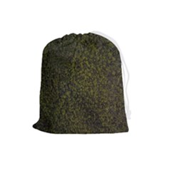 Green Grunge Background Drawstring Pouch (large)