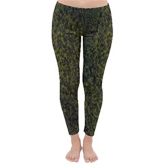 Green Grunge Background Classic Winter Leggings by artworkshop