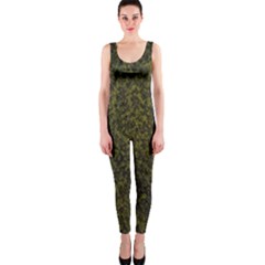 Green Grunge Background One Piece Catsuit by artworkshop