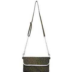 Green Grunge Background Mini Crossbody Handbag by artworkshop