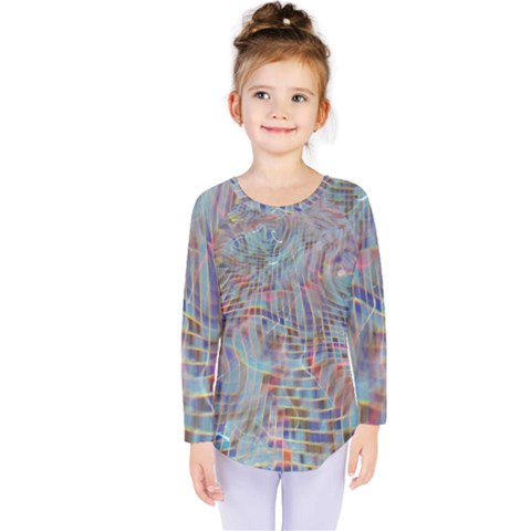 Pattern Texture Design Kids  Long Sleeve Tee by artworkshop