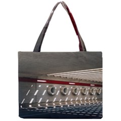 Patterned Tunnels On The Concrete Wall Mini Tote Bag by artworkshop