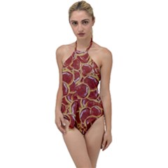 Cookies With Strawberry Jam Motif Pattern Go With The Flow One Piece Swimsuit by dflcprintsclothing