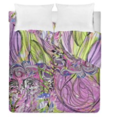 Abstract Intarsio Duvet Cover Double Side (queen Size) by kaleidomarblingart
