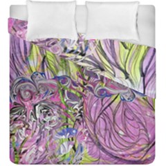 Abstract Intarsio Duvet Cover Double Side (king Size) by kaleidomarblingart