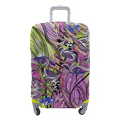 Abstract Intarsio Luggage Cover (small) by kaleidomarblingart