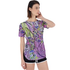 Abstract Intarsio Perpetual Short Sleeve T-shirt