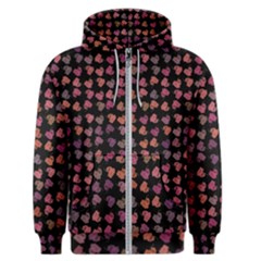 Mixed Colors Flowers Motif Pattern Men s Zipper Hoodie by dflcprintsclothing