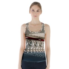 Patterned Tunnels On The Concrete Wall Racer Back Sports Top by artworkshop