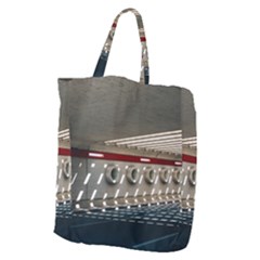 Patterned Tunnels On The Concrete Wall Giant Grocery Tote by artworkshop