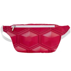 Red Textured Wall Waist Bag 