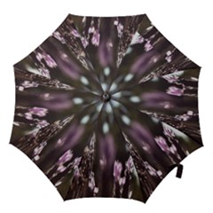 Purple Flower Pattern Hook Handle Umbrellas (large)