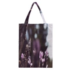 Purple Flower Pattern Classic Tote Bag