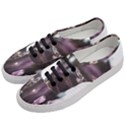 Purple Flower Pattern Women s Classic Low Top Sneakers View2