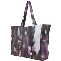 Purple Flower Pattern Simple Shoulder Bag