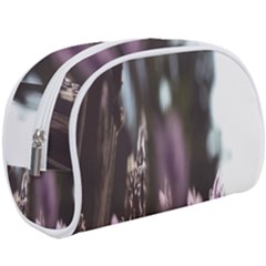 Purple Flower Pattern Make Up Case (Large)