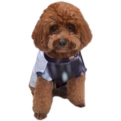 Purple Flower Pattern Dog T-Shirt