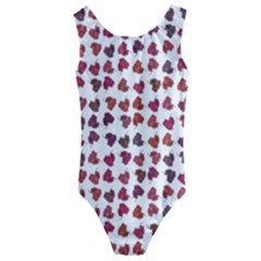 Mixed Colors Flowers Bright Motif Pattern Kids  Cut-out Back One Piece Swimsuit by dflcprintsclothing