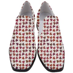 Mixed Colors Flowers Bright Motif Pattern Women Slip On Heel Loafers by dflcprintsclothing