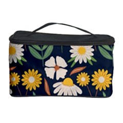 Flower Grey Pattern Floral Cosmetic Storage