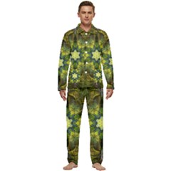 Fractal-fantasy-design-background- Men s Long Sleeve Velvet Pocket Pajamas Set by Vaneshart