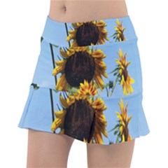 Sunflower Flower Yellow Classic Tennis Skirt by artworkshop