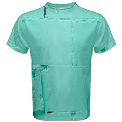 Teal Brick Texture Men s Cotton Tee