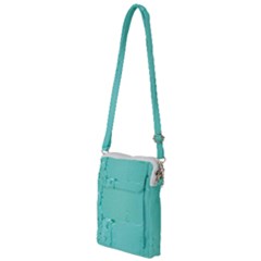 Teal Brick Texture Multi Function Travel Bag