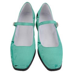 Teal Brick Texture Women s Mary Jane Shoes by artworkshop