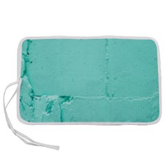 Teal Brick Texture Pen Storage Case (M)