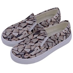 Texture Pattern Design Kids  Canvas Slip Ons by artworkshop