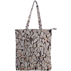 Texture Pattern Design Double Zip Up Tote Bag