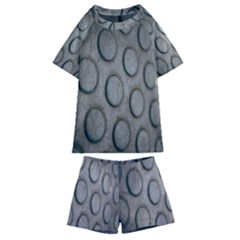 Texture Pattern Wallpaper Kids  Swim Tee And Shorts Set by artworkshop