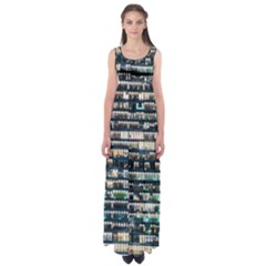 Texture Pattern Empire Waist Maxi Dress by artworkshop