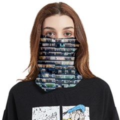 Texture Pattern Face Covering Bandana (two Sides)