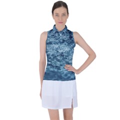 Texture Reef Pattern Women s Sleeveless Polo Tee