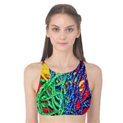 Thread Texture Pattern Tank Bikini Top by artworkshop